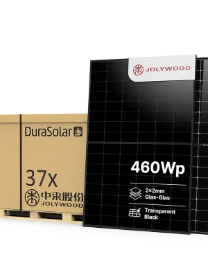 Sofort Bestellen Jolywood 460W Full Black PV-Modul – (Bifazial | Glas-Glas) – JW-HD96N-R2 – Palettenpreis (37 Stk.) – Solar Panel
